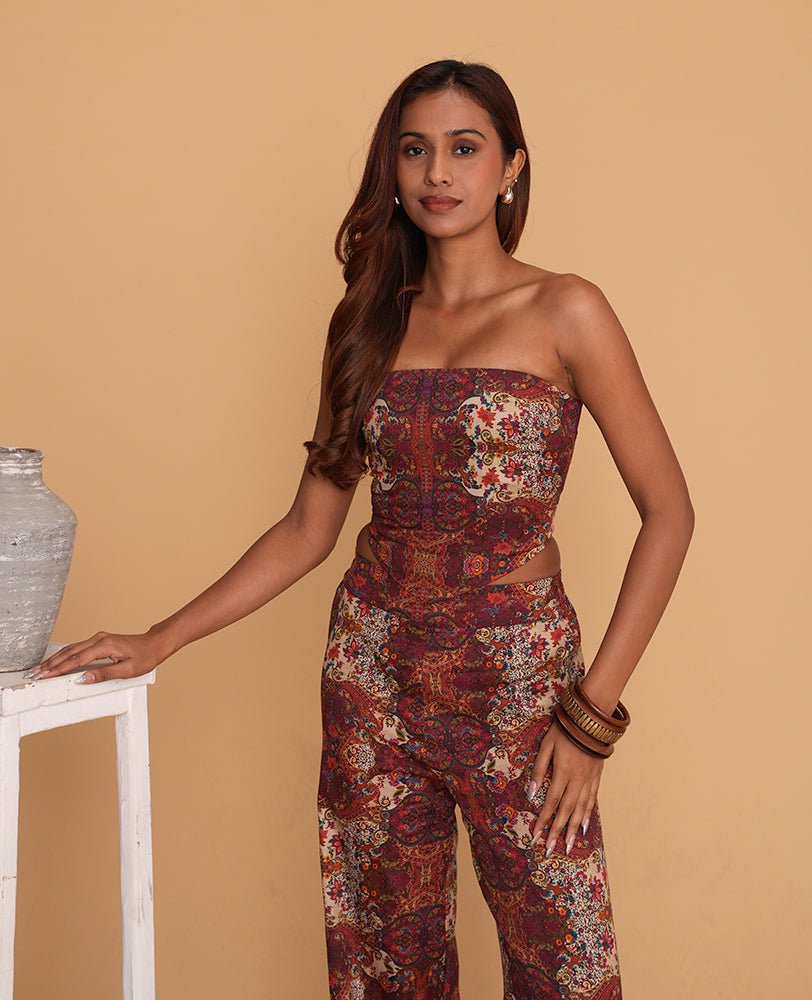 Desert Muse Strapless Co-Ord Set - Mileenia
