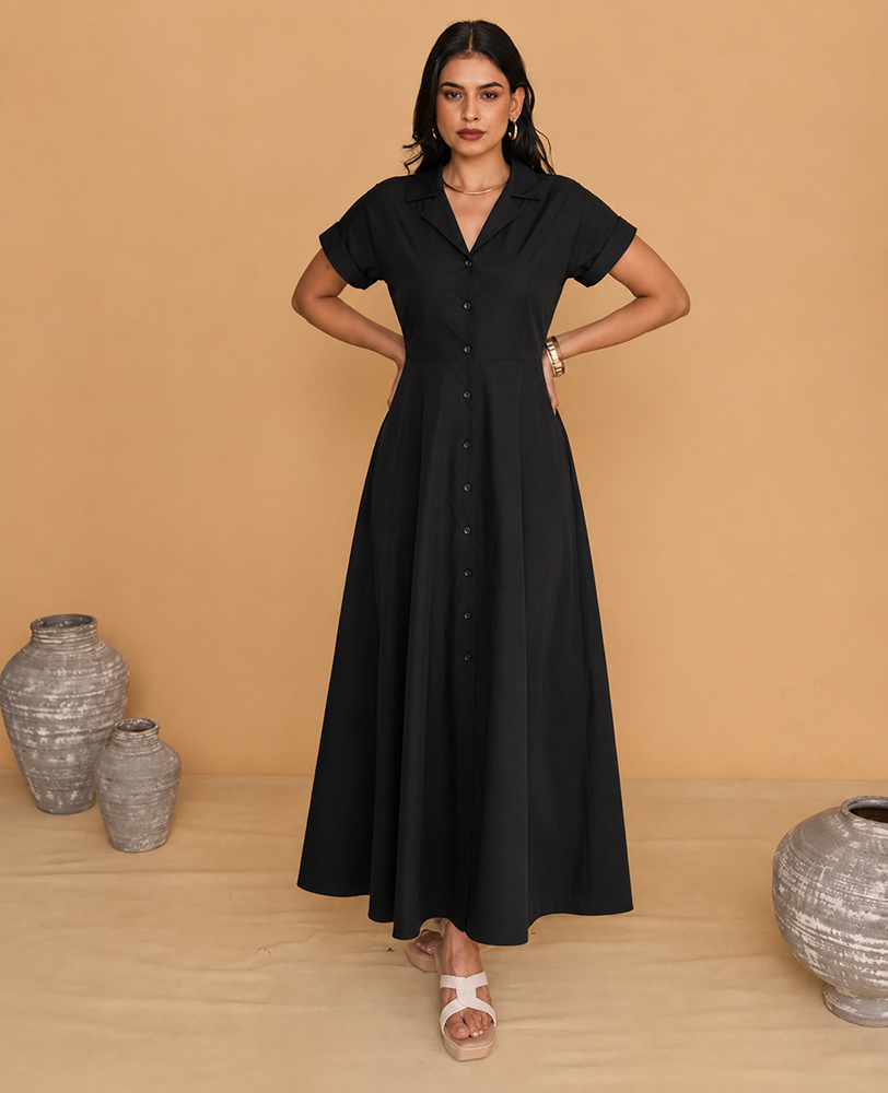 Noir Grace Maxi Dress