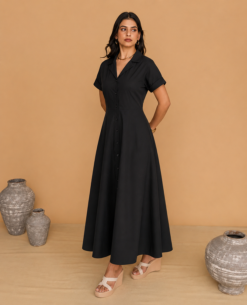 Noir Grace Maxi Dress