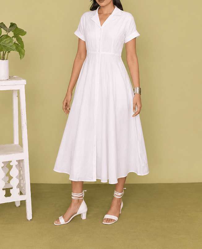 White Grace Maxi Dress - Mileenia